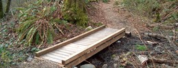 May Creek trail bridge
